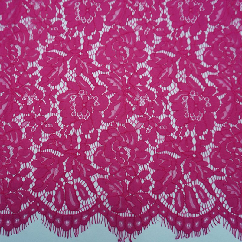Placement Floral Eyelash Placement Lace Fabric for Women's Wear Wholes 7